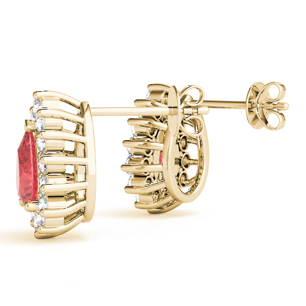 Pear Gemstone Earrings · 0.56 ct tw