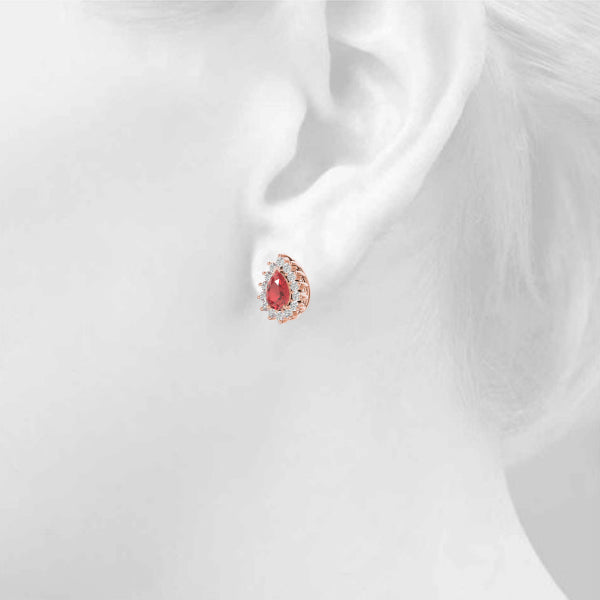 Pear Gemstone Earrings · 0.56 ct tw