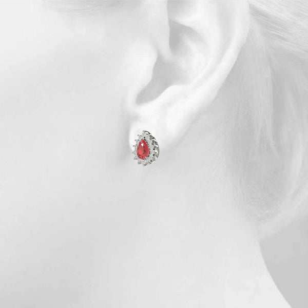 Pear Gemstone Earrings · 0.56 ct tw