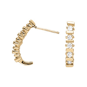 J-hoops Diamond Hoop · 0.30 ct tw