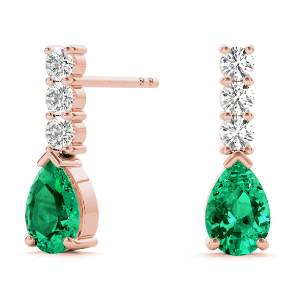 Pear Gemstone Earrings · 0.24 ct tw