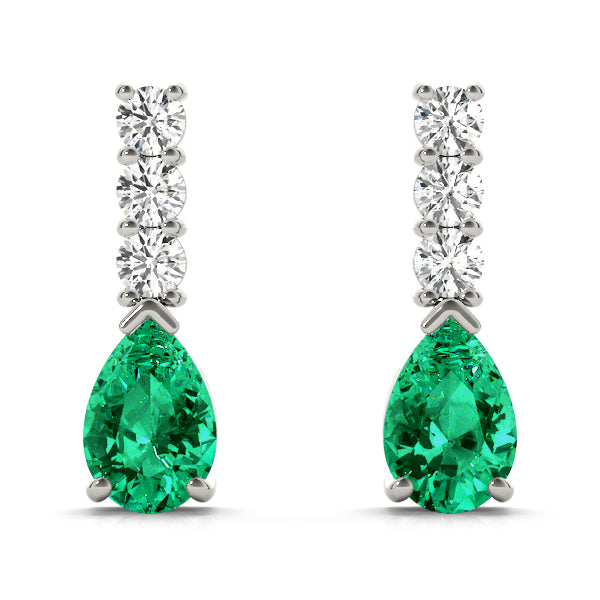 Pear Gemstone Earrings · 0.24 ct tw