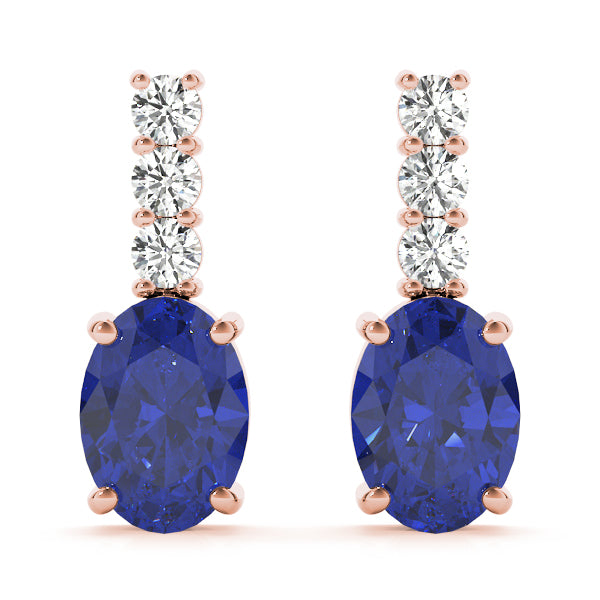Oval Gemstone Earrings · 0.21 ct tw