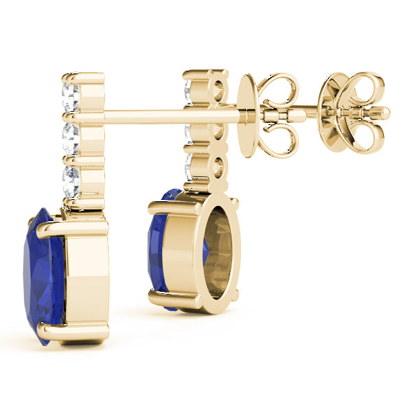Oval Gemstone Earrings · 0.21 ct tw
