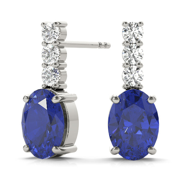 Oval Gemstone Earrings · 0.21 ct tw