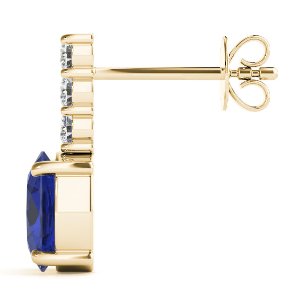 Oval Gemstone Earrings · 0.24 ct tw