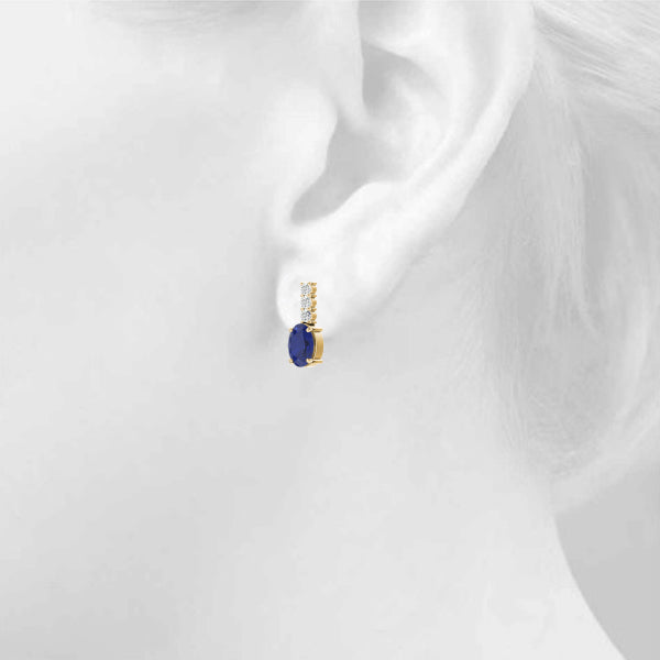 Oval Gemstone Earrings · 0.24 ct tw
