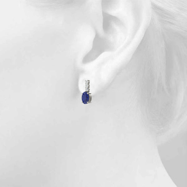 Oval Gemstone Earrings · 0.24 ct tw