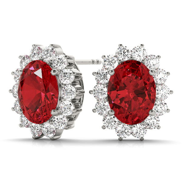 Oval Gemstone Earrings · 0.84 ct tw