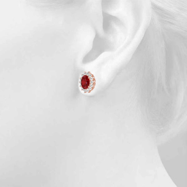 Oval Gemstone Earrings · 0.84 ct tw