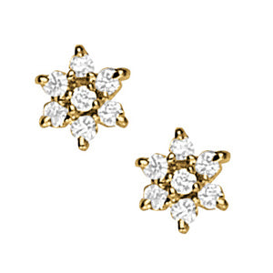 Cluster Diamond Earrings · 0.35 ct tw