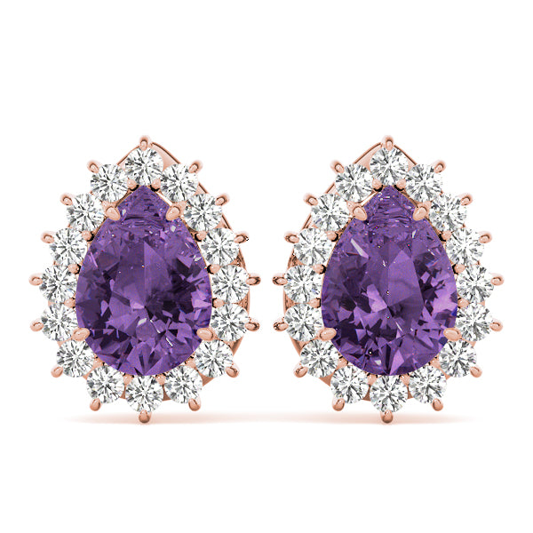 Pear Gemstone Earrings · 0.28 ct tw