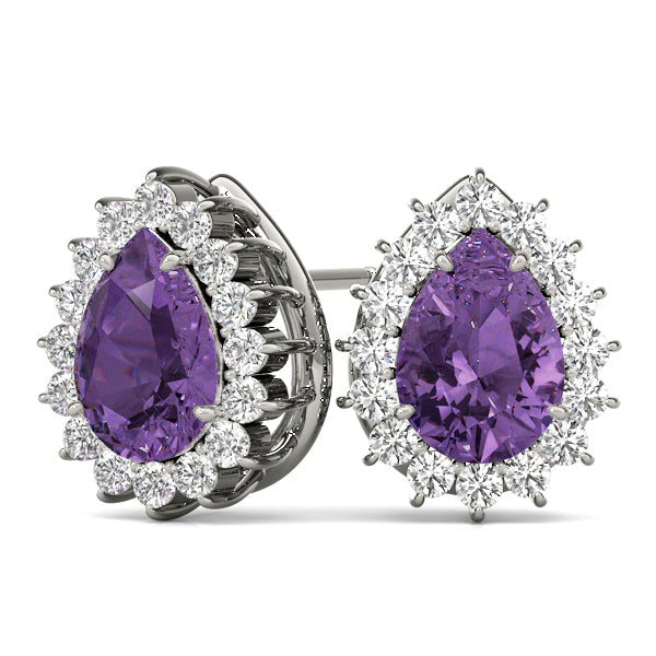 Pear Gemstone Earrings · 0.24 ct tw