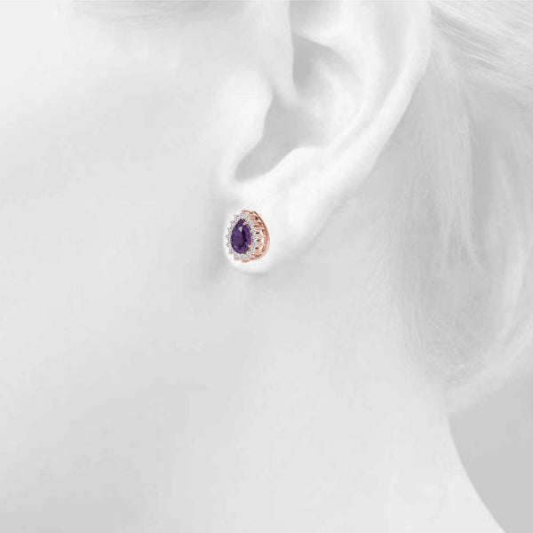Pear Gemstone Earrings · 0.28 ct tw