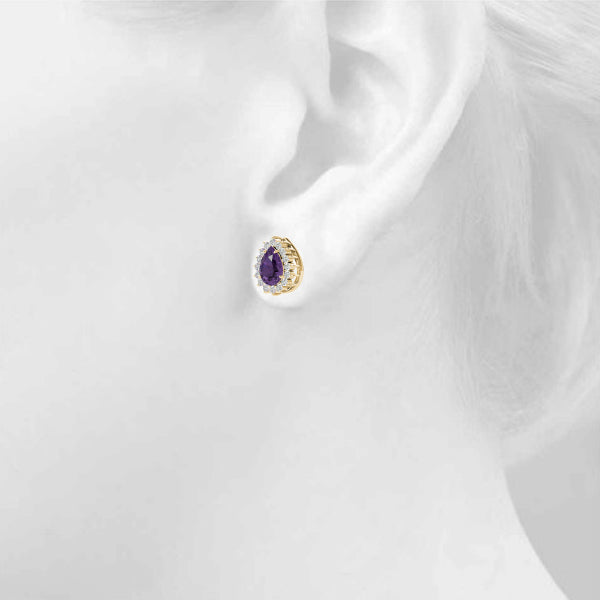Pear Gemstone Earrings · 0.28 ct tw