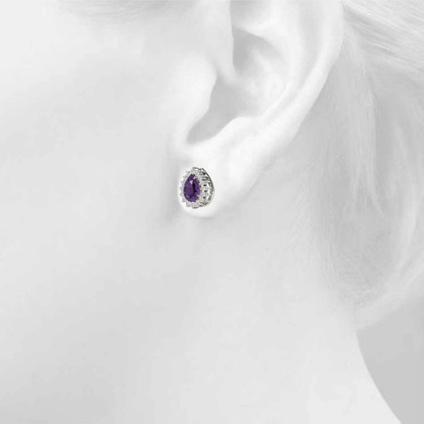 Pear Gemstone Earrings · 0.24 ct tw