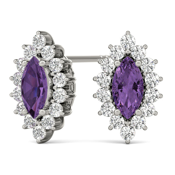 Marquise Gemstone Earrings · 0.32 ct tw
