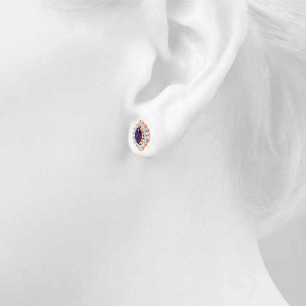Marquise Gemstone Earrings · 0.20 ct tw