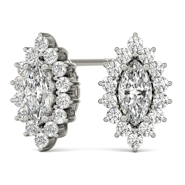 Marquise Gemstone Earrings · 0.20 ct tw