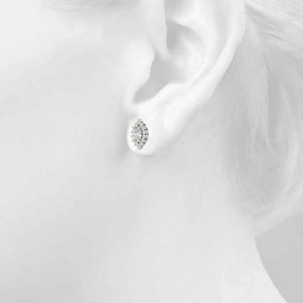 Marquise Gemstone Earrings · 0.20 ct tw