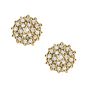 Cluster Diamond Earrings · 0.40 ct tw