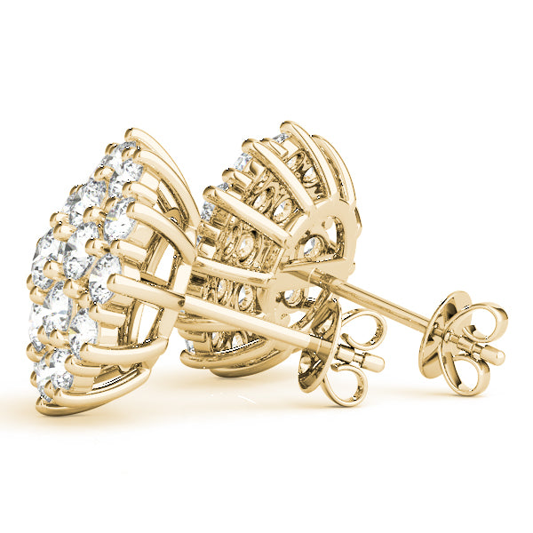 Cluster Diamond Earrings · 1.00 ct tw