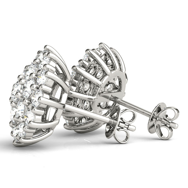 Cluster Diamond Earrings · 1.00 ct tw