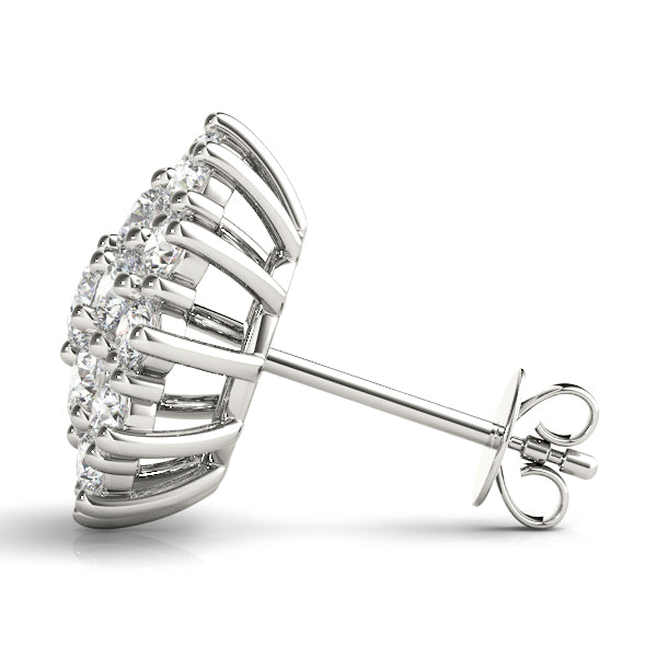 Cluster Diamond Earrings · 1.00 ct tw