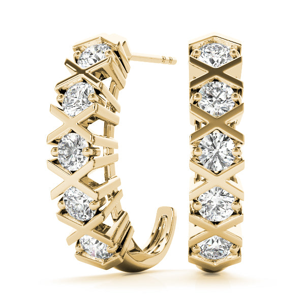 J-hoops Diamond Hoop · 0.50 ct tw