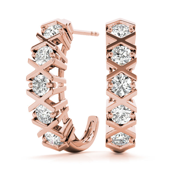 J-hoops Diamond Hoop · 1.00 ct tw
