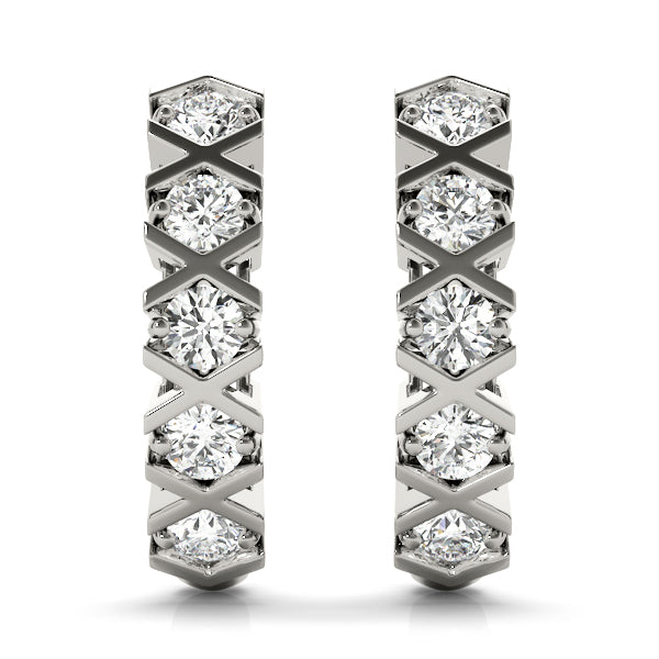 J-hoops Diamond Hoop · 0.50 ct tw