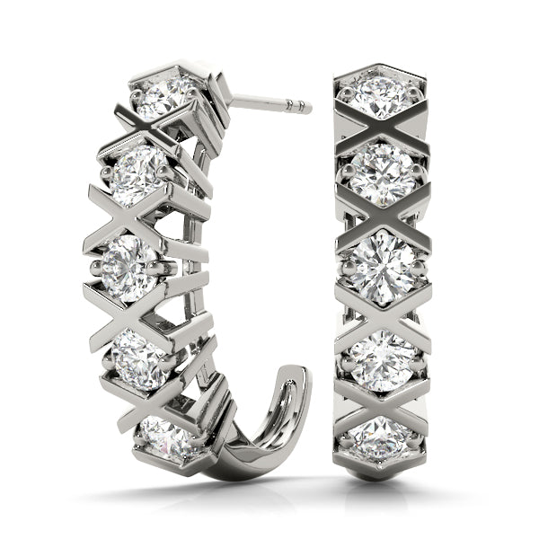 J-hoops Diamond Hoop · 0.50 ct tw