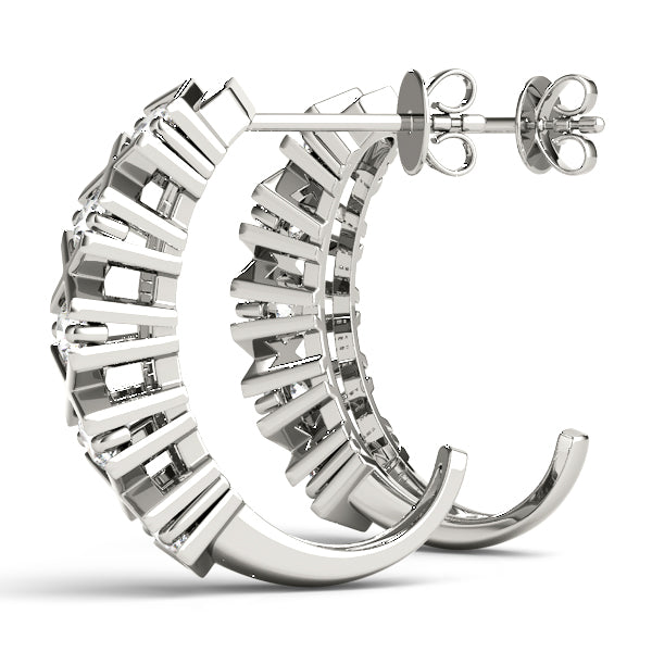 J-hoops Diamond Hoop · 0.50 ct tw