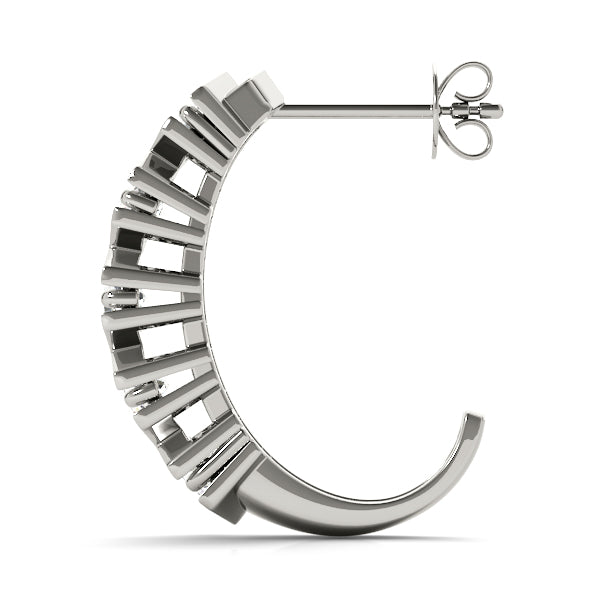 J-hoops Diamond Hoop · 0.50 ct tw