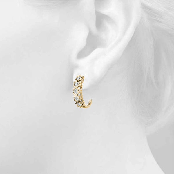 J-hoops Diamond Hoop · 0.50 ct tw