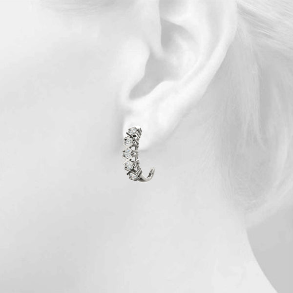 J-hoops Diamond Hoop · 1.00 ct tw