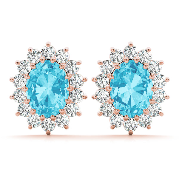 Oval Gemstone Earrings · 0.70 ct tw