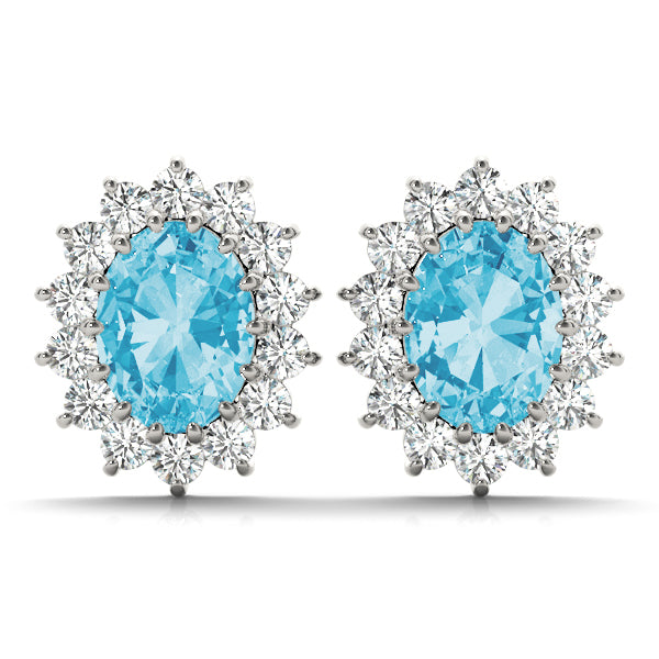 Oval Gemstone Earrings · 0.40 ct tw