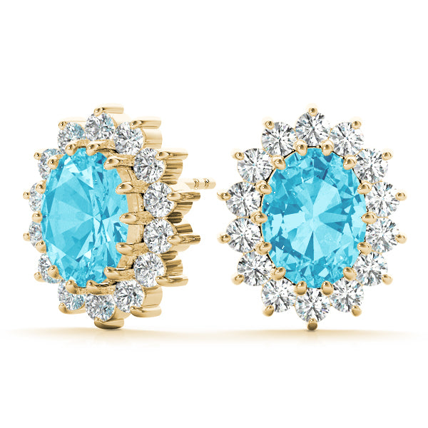 Oval Gemstone Earrings · 0.70 ct tw