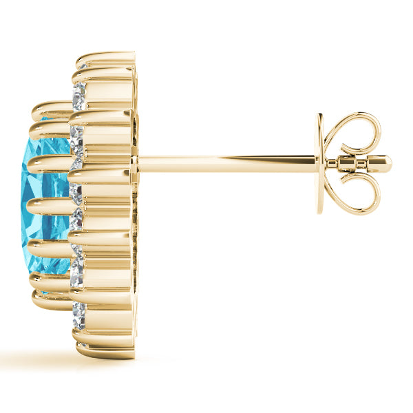 Oval Gemstone Earrings · 0.40 ct tw