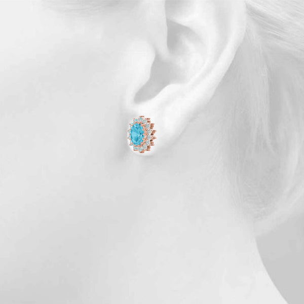 Oval Gemstone Earrings · 0.56 ct tw