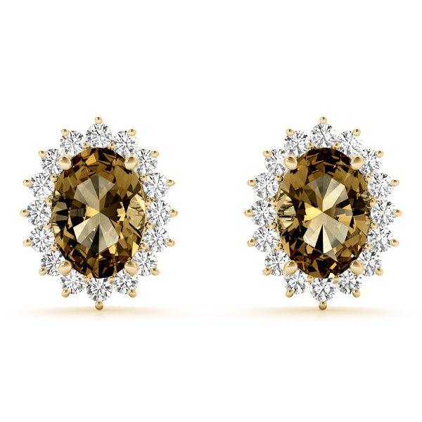 Oval Gemstone Earrings · 0.48 ct tw