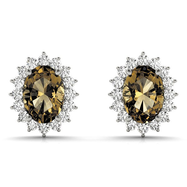 Oval Gemstone Earrings · 0.28 ct tw