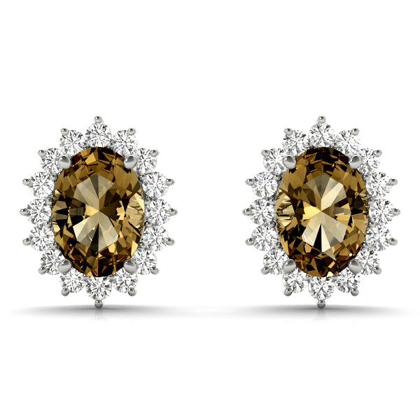Oval Gemstone Earrings · 0.48 ct tw