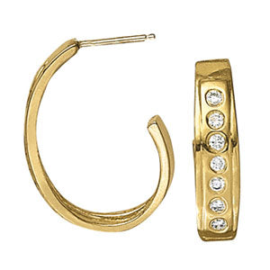 J-hoops Diamond Hoop · 0.70 ct tw
