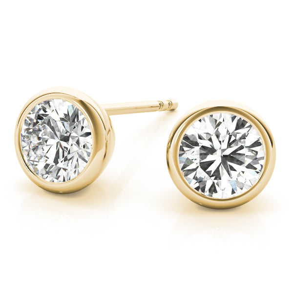 Round Single Stone Diamond Earrings · 0.14 ct tw
