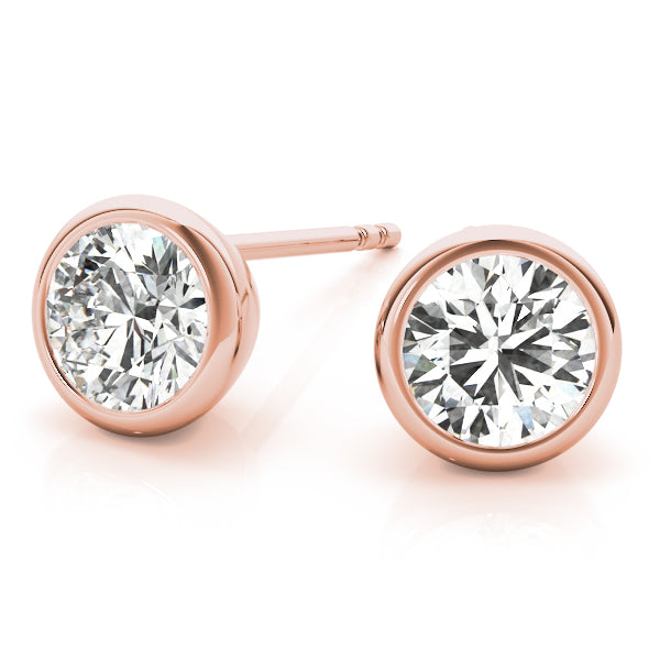 Round Single Stone Diamond Earrings · 0.24 ct tw