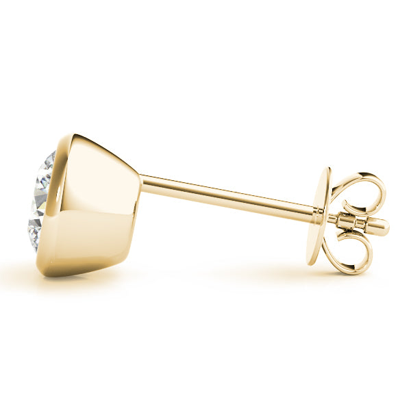 Round Single Stone Diamond Earrings · 0.74 ct tw