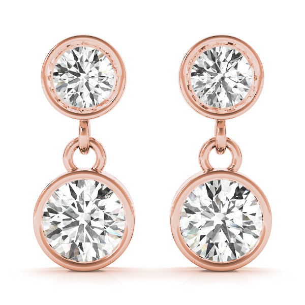 Round Single Stone Diamond Earrings · 1.00 ct tw