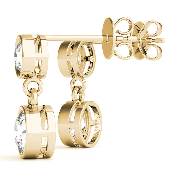 Round Single Stone Diamond Earrings · 0.50 ct tw